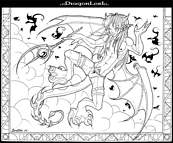 coloriage dragon lord